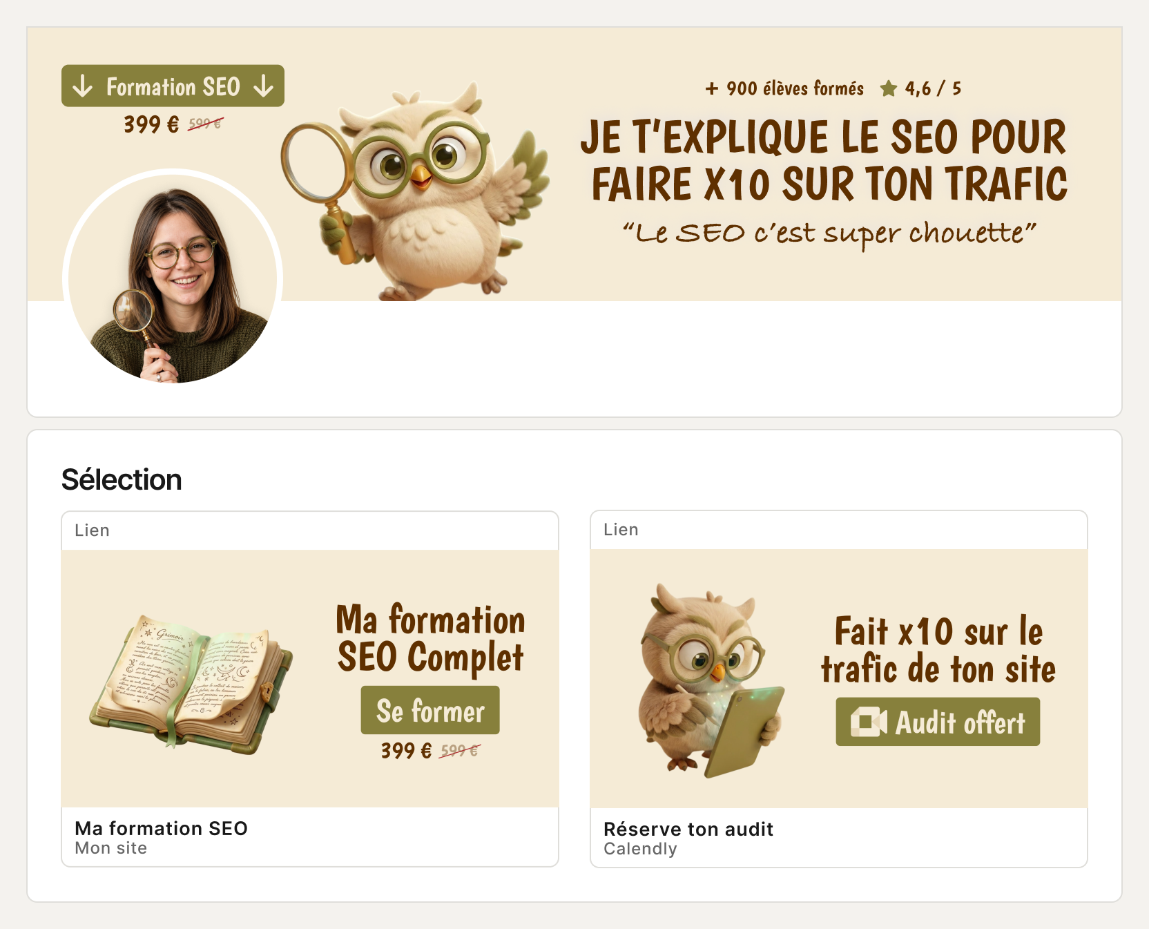 Profil de Eloise, refait par Opeez